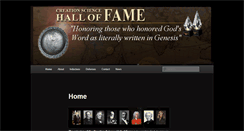 Desktop Screenshot of creationsciencehalloffame.org